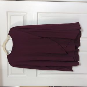 Motherhood Maternity Nursing Top Size 1X Color Maroon/Purple